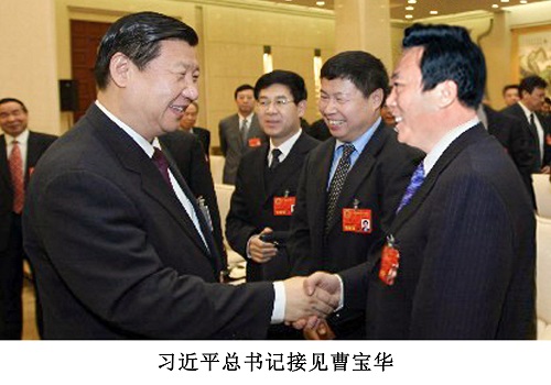 中共中央總書記習(xí)近平接見(jiàn)曹寶華